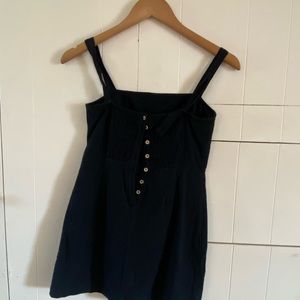 Fence mini dress with buttons